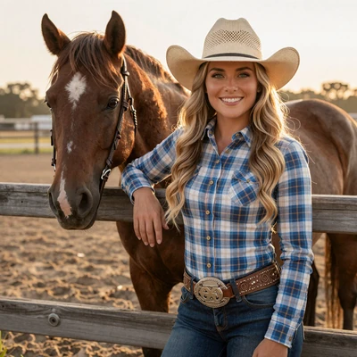 Portrait of Kaylee, a verified farmer from Weatherford, TX